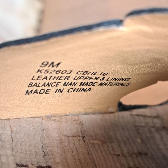 Kork-Ease Tutsi Women’s 9 Black Leather Slip-On Sandals Low Wedge Summer Comfort - Picture 8 of 10